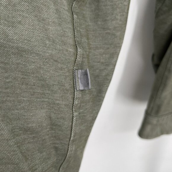 Lululemon Shirt Men's L Green Button Up‎ Long Sleeve Stretch Performance Work - Picture 4 of 6